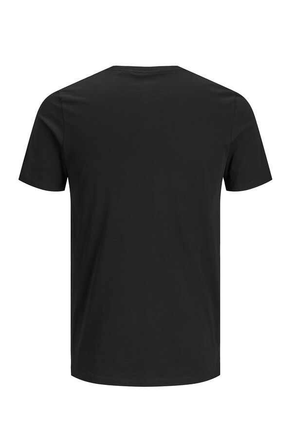 Jack & Jones T-shirt regular fit com logo pequeno preto