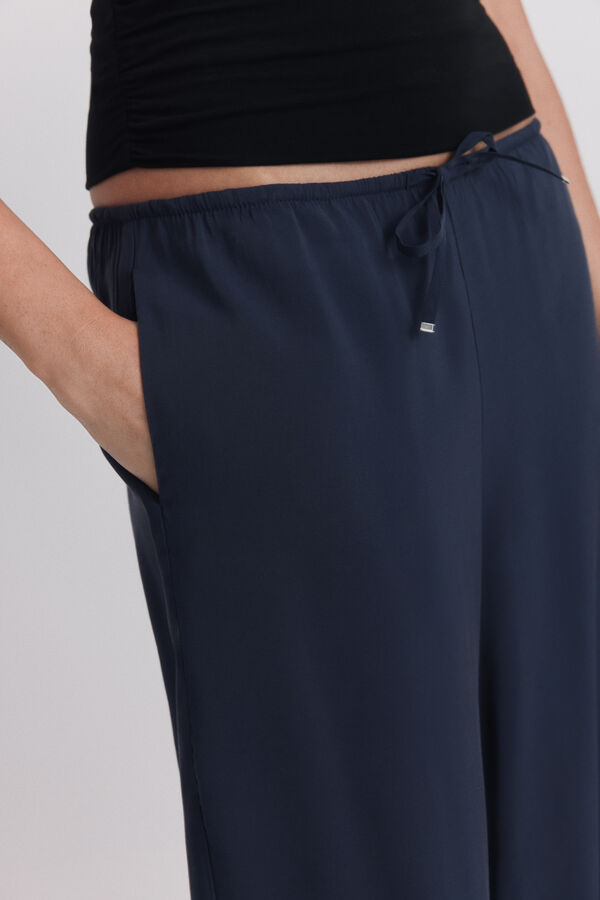 Springfield Jogger pantalone &scaron;irokih nogavica Plava