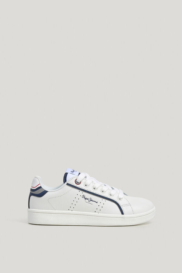 Pepe Jeans Zapatilla estilo tenis logo blanco