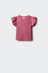 Springfield Kids Majica kratkih rukava sa karnerima za devojčice Ljubičasta