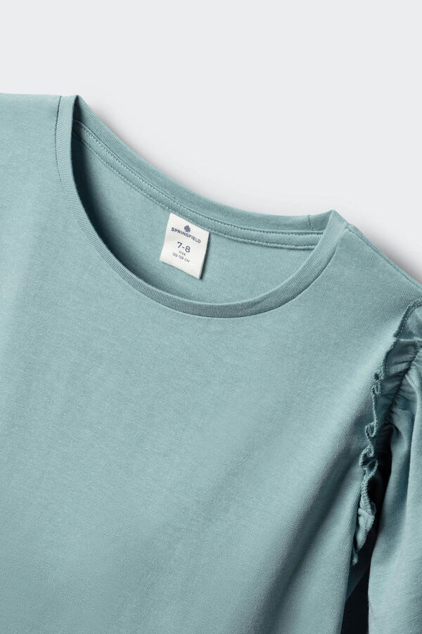 Springfield Kids Osnovna majica kratkih rukava sa karnerima za devojčice Print