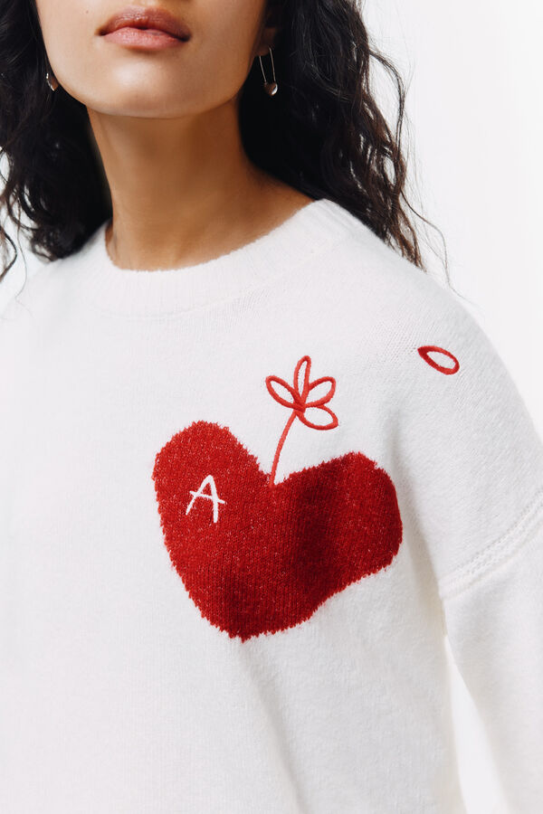 Springfield Jersey coraz&oacute;n A beige