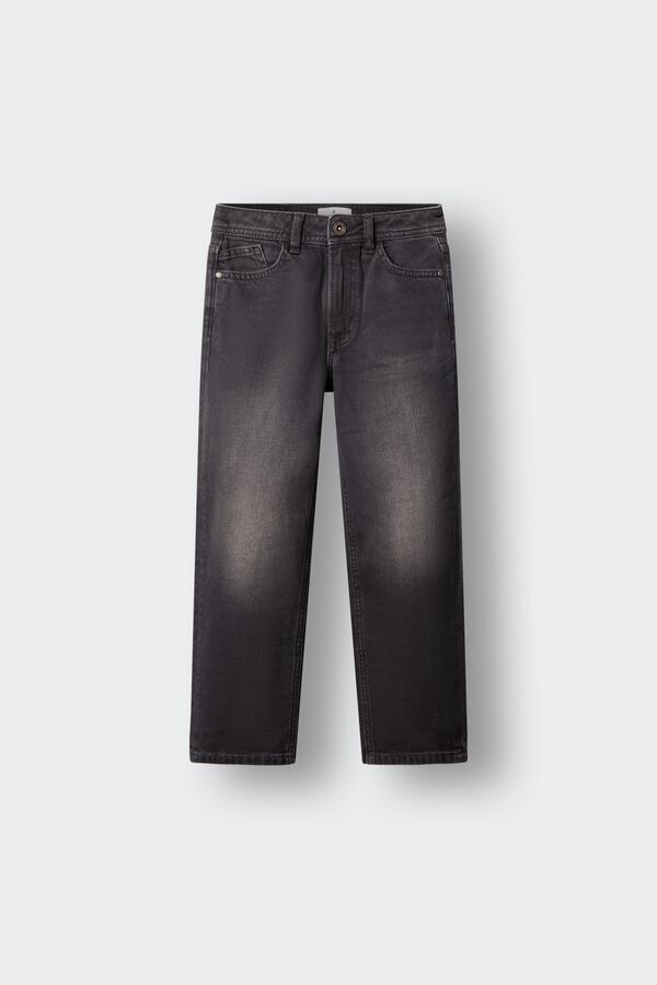 Springfield Kids Dečije regular teksas pantalone Crna
