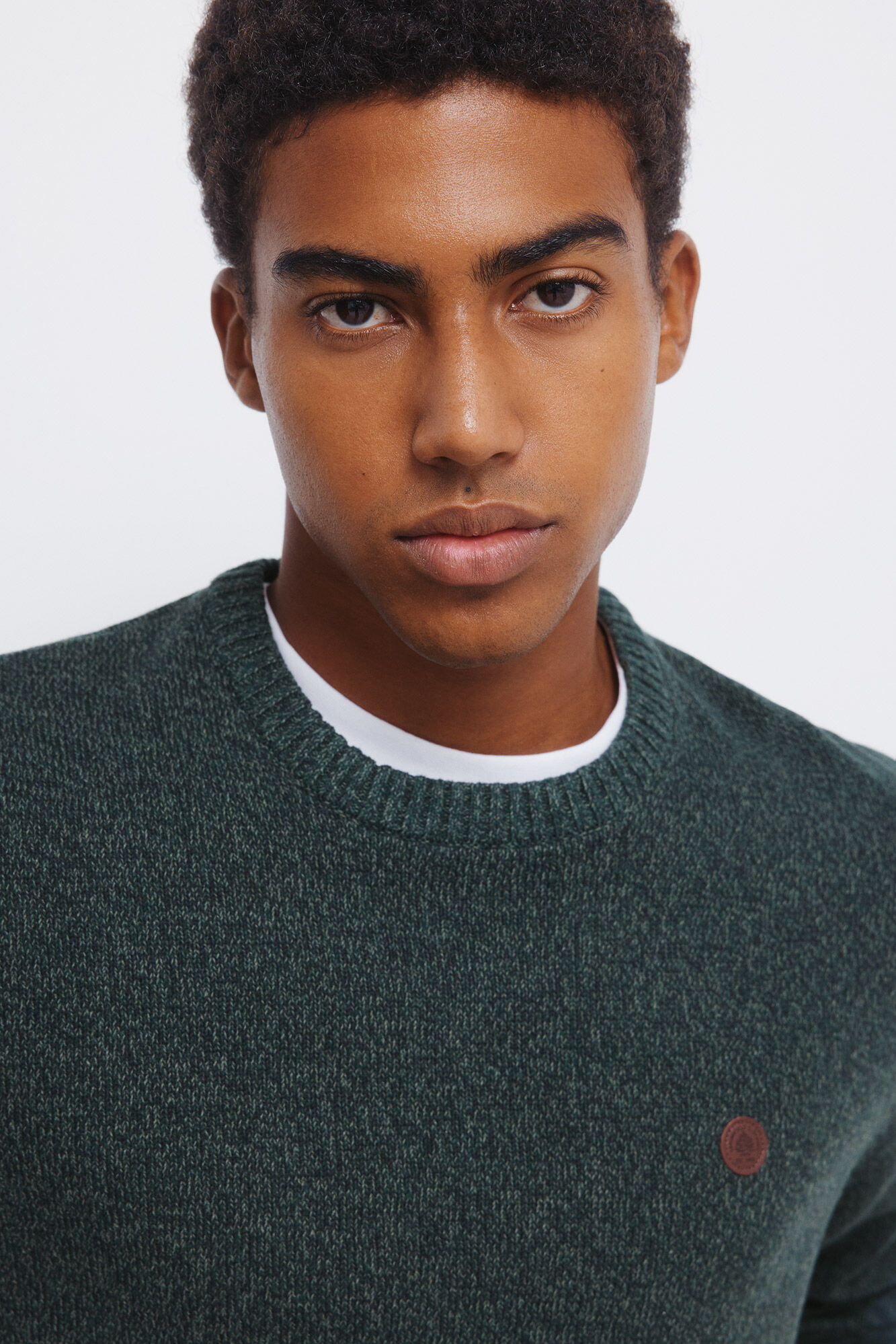 Springfield Jednobojan fantazijski uvijeni džemper