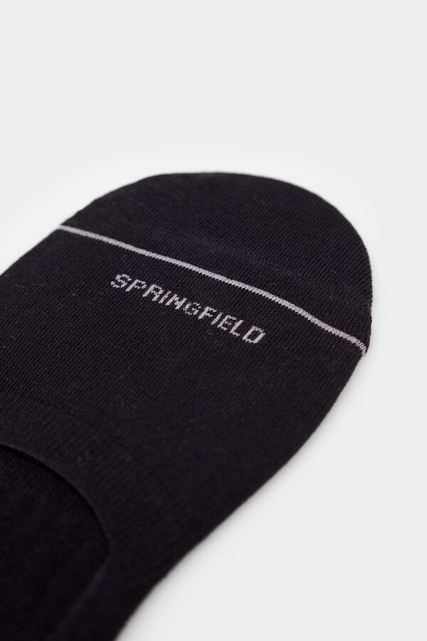 Springfield 2 darabos csomag láthatatlan alap zokni fekete