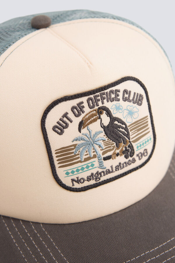 Springfield Kačket Trucker sa kontrastnim vizirom Siva