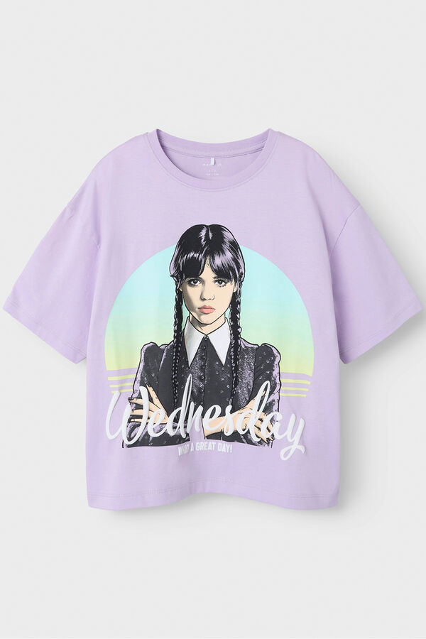 Name it Camiseta da menina da quarta-feira rosa