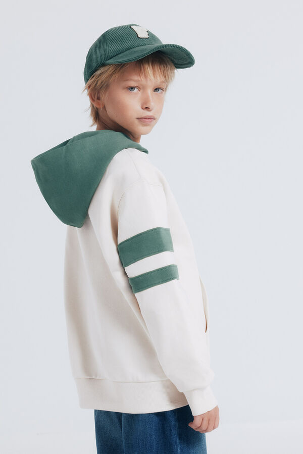 Springfield Kids Sweatshirt com capuz capuz estampado