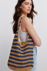 Springfield Bolso hombros rayas azul