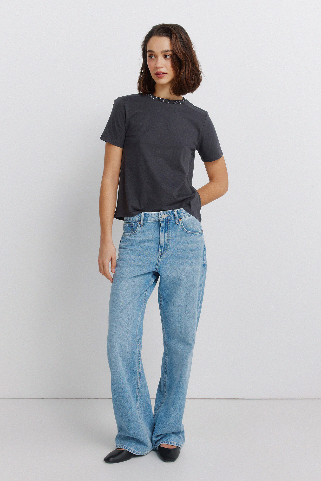 Springfield Majica kratkih rukava sa nitnama