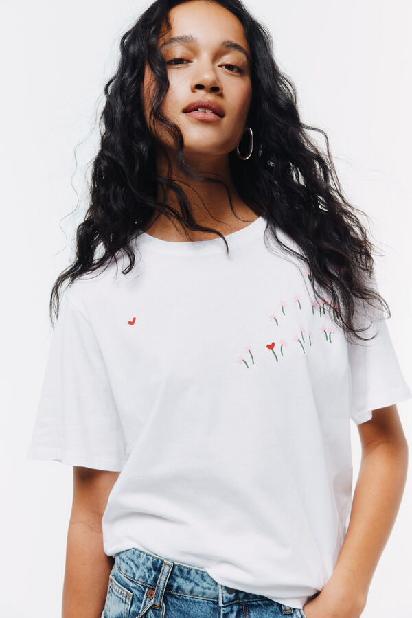 Springfield Majica kratkih rukava Bela