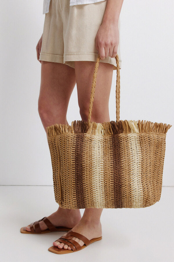 Springfield Torba shopper na pruge Print