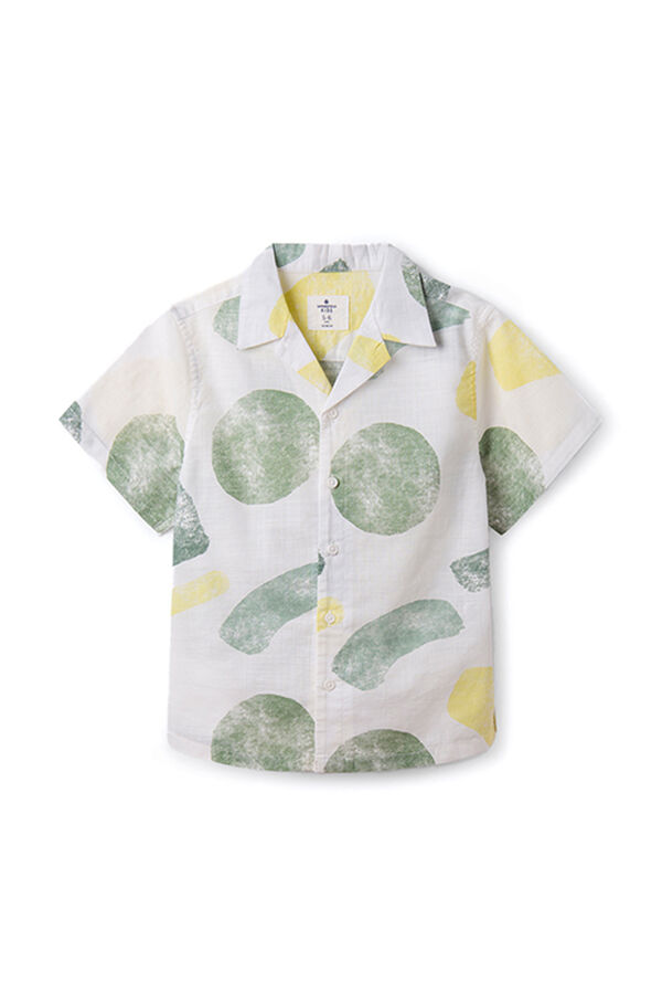 Springfield Camisa estampado niño marfil