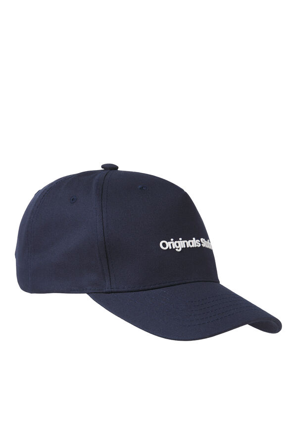 Jack & Jones Gorra algod&oacute;n logo azul