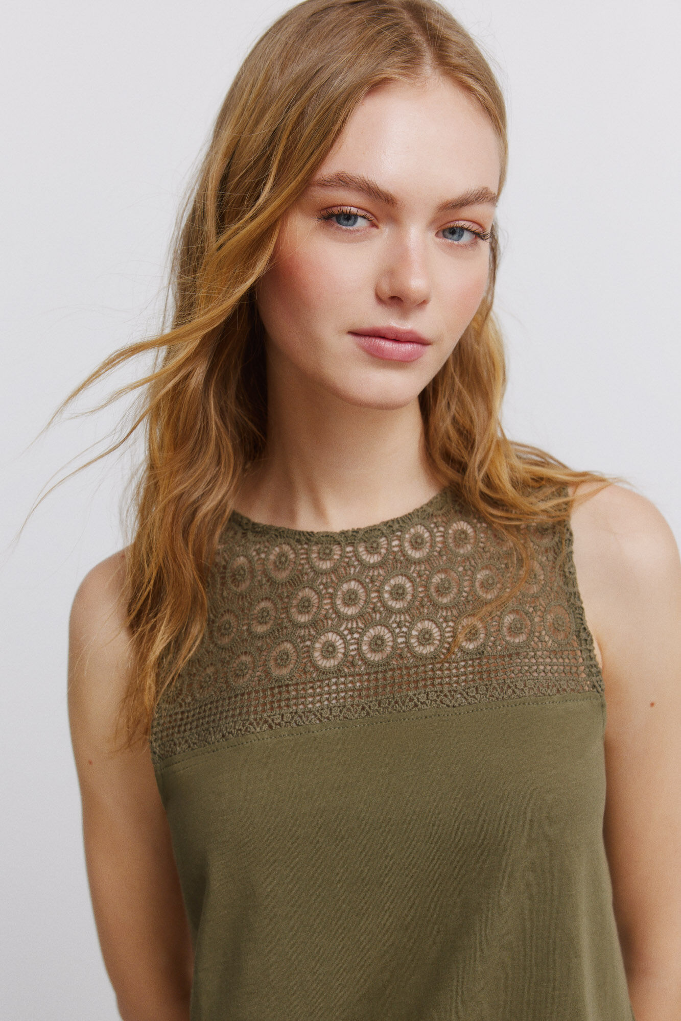 Springfield Majica sa bretelama i vezom