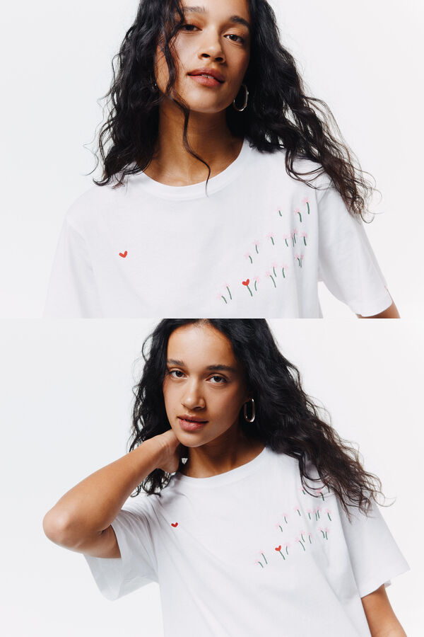 Springfield Majica kratkih rukava Bela