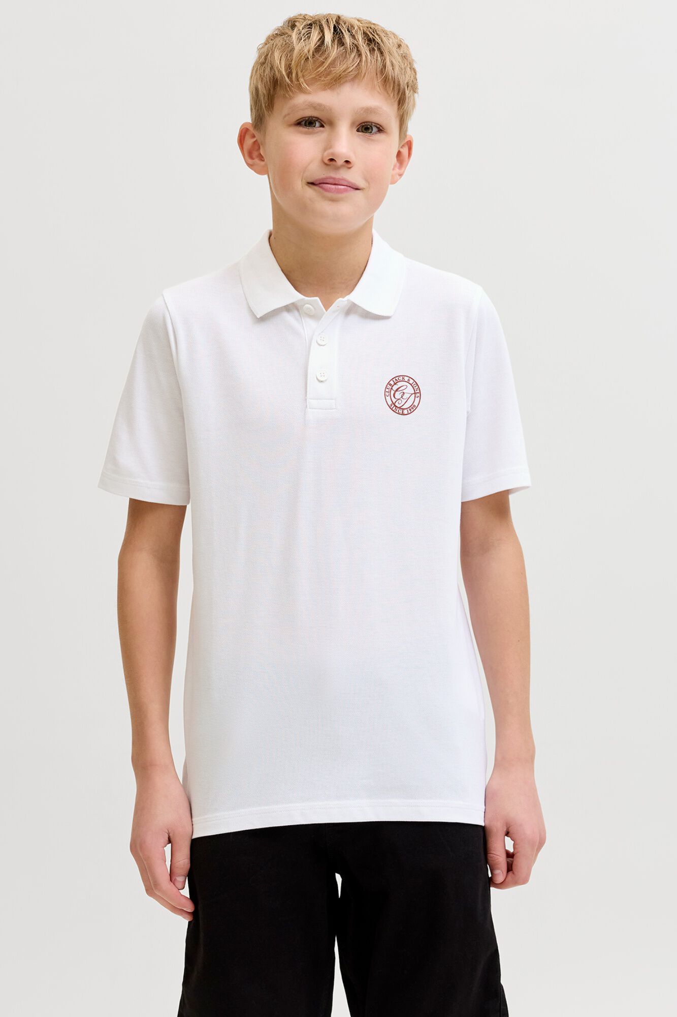 Jack & Jones Junior Polo de algod&atilde;o regular b&aacute;sico