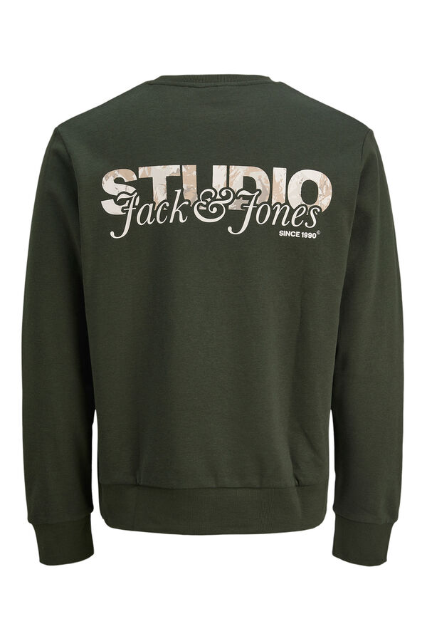 Jack & Jones Sudadera b&aacute;sica logo verde