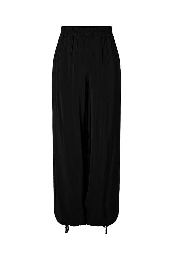 Pieces Cal&ccedil;a folgada fluida preto