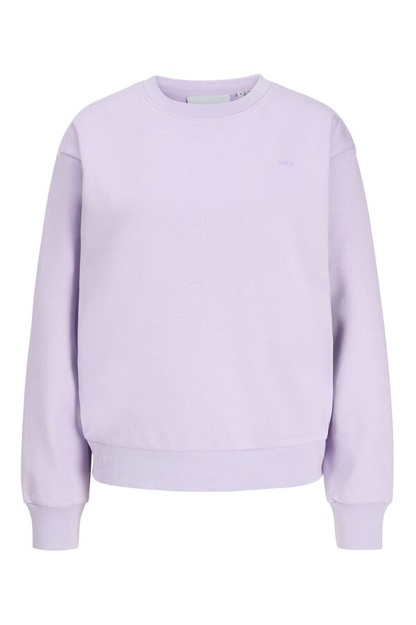 Jack & Jones Sudadera regular cuello redondo morado/lila