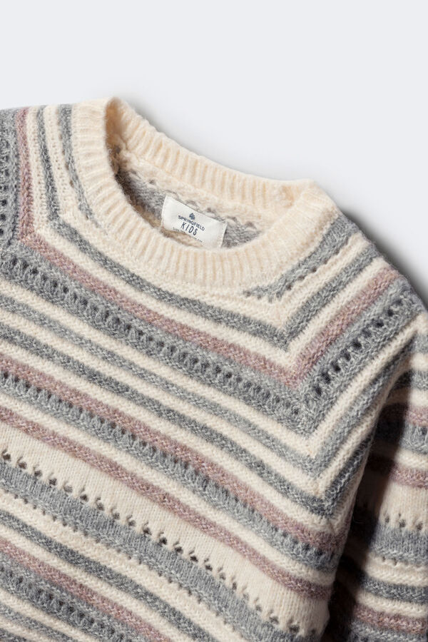 Springfield Kids Camisola riscas para meninas. rosa