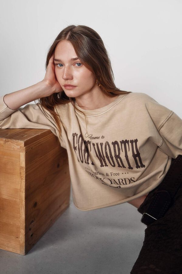 High Spirits Majica dugih rukava Smeđa