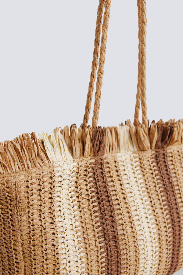 Springfield Torba shopper na pruge Print