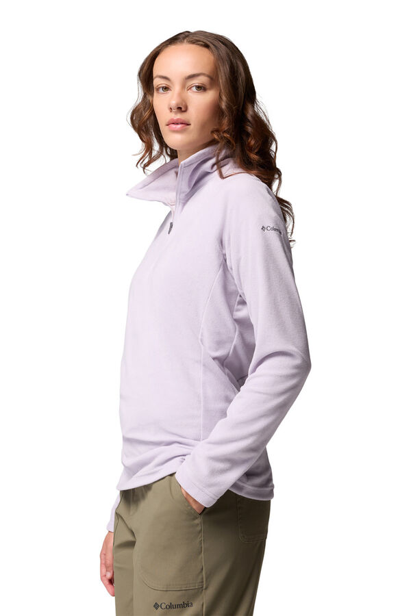 Columbia Forro polar con media cremallera morado/lila