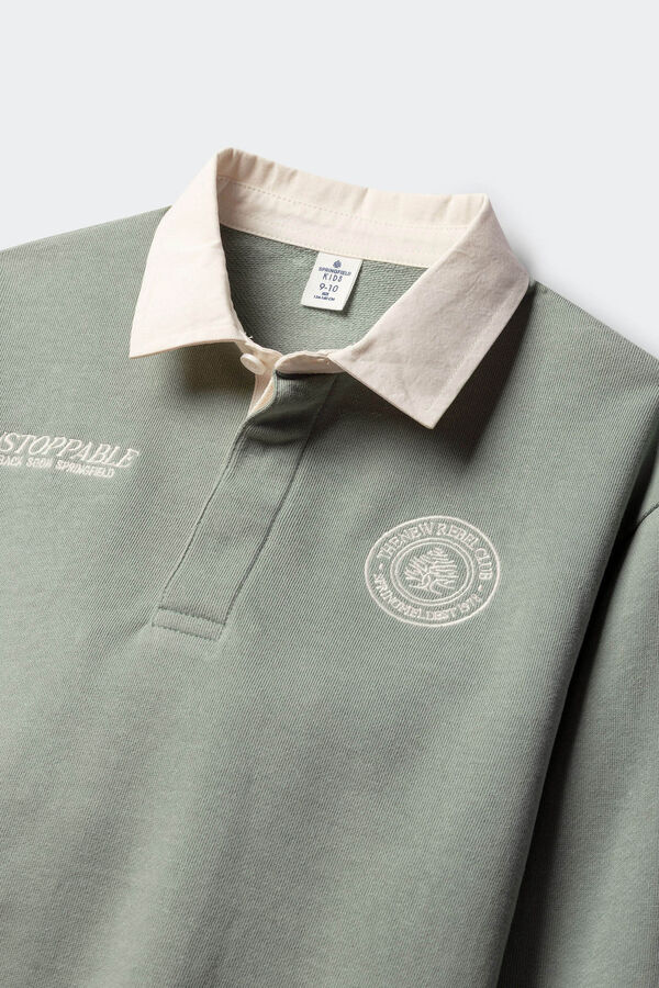 Springfield Kids Sudadera polera ni&ntilde;o verde