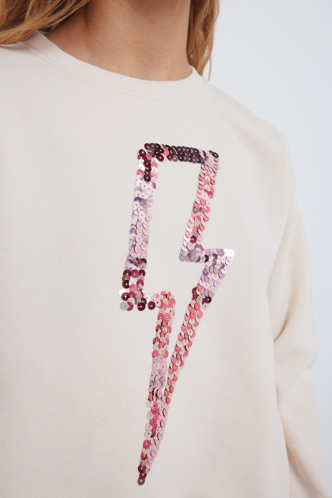 Springfield Kids Devojačka duks sa "munjom".