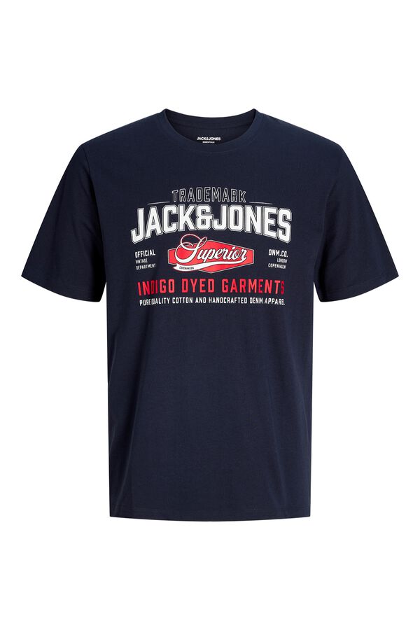 Jack & Jones Junior T-shirt regular estampada azul