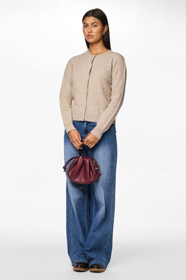 Pieces C&aacute;rdigan botones cuello redondo gris