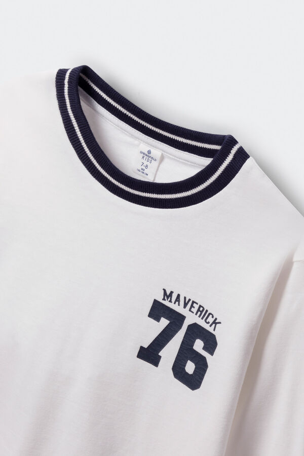 Springfield Kids Maverick long sleeve T-shirt for boys Bež