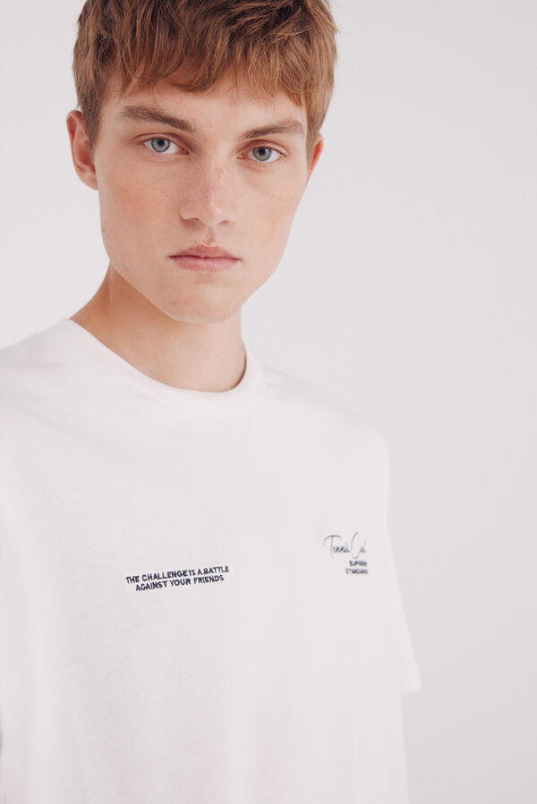 Springfield Tennis court t-shirt Bež