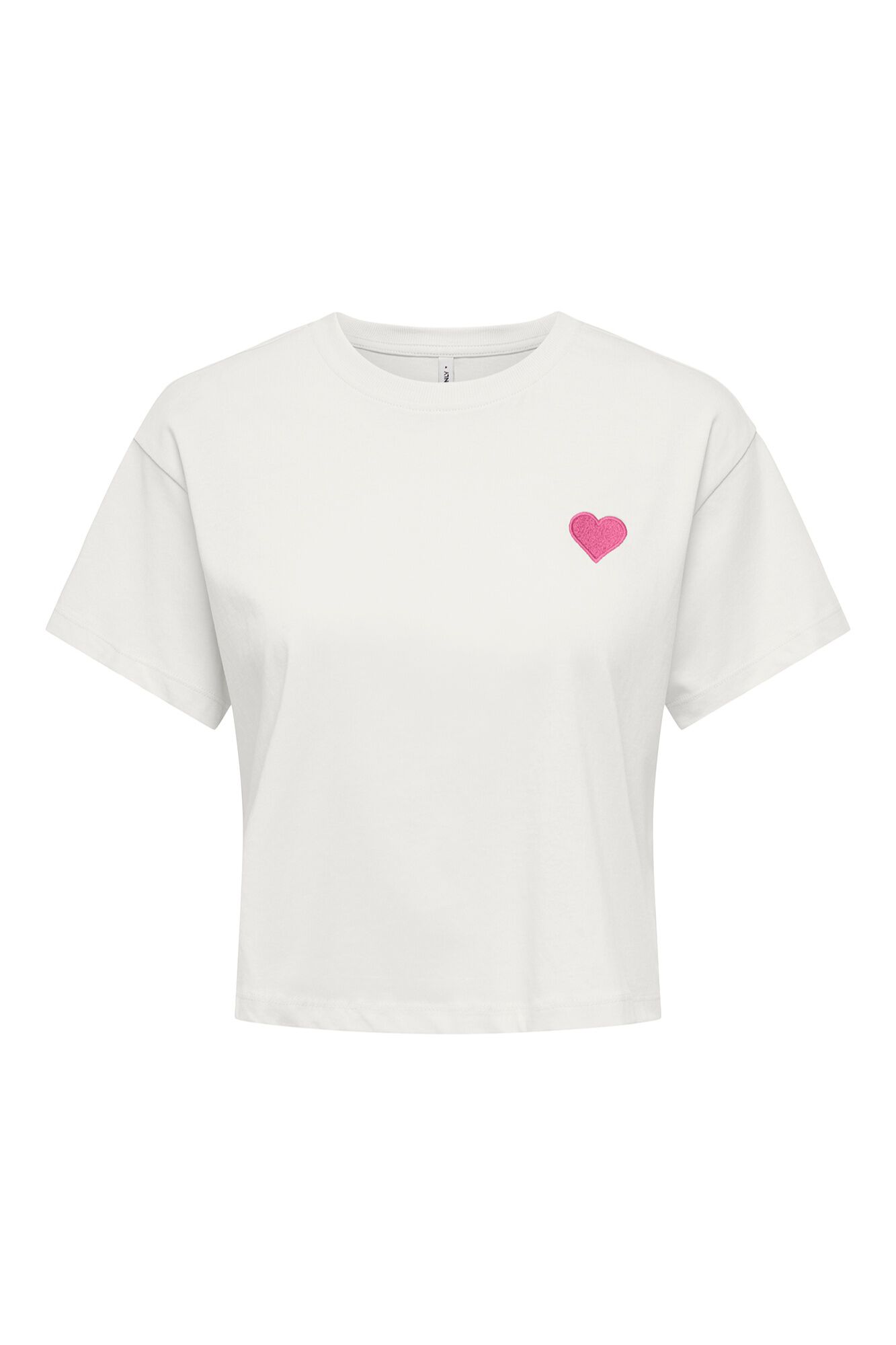Only T-shirt crop de manga curta