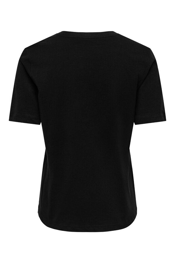 Only T-shirt de manga curta preto