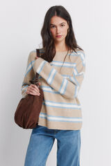 Springfield Džemper sa spu&scaron;tenim ramenima Bež