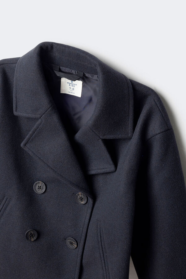 Springfield Kids Kratki platneni kaput za devojčicu Plava