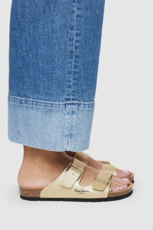Pepe Jeans Sandalias anat&oacute;micas con hebillas amarillo