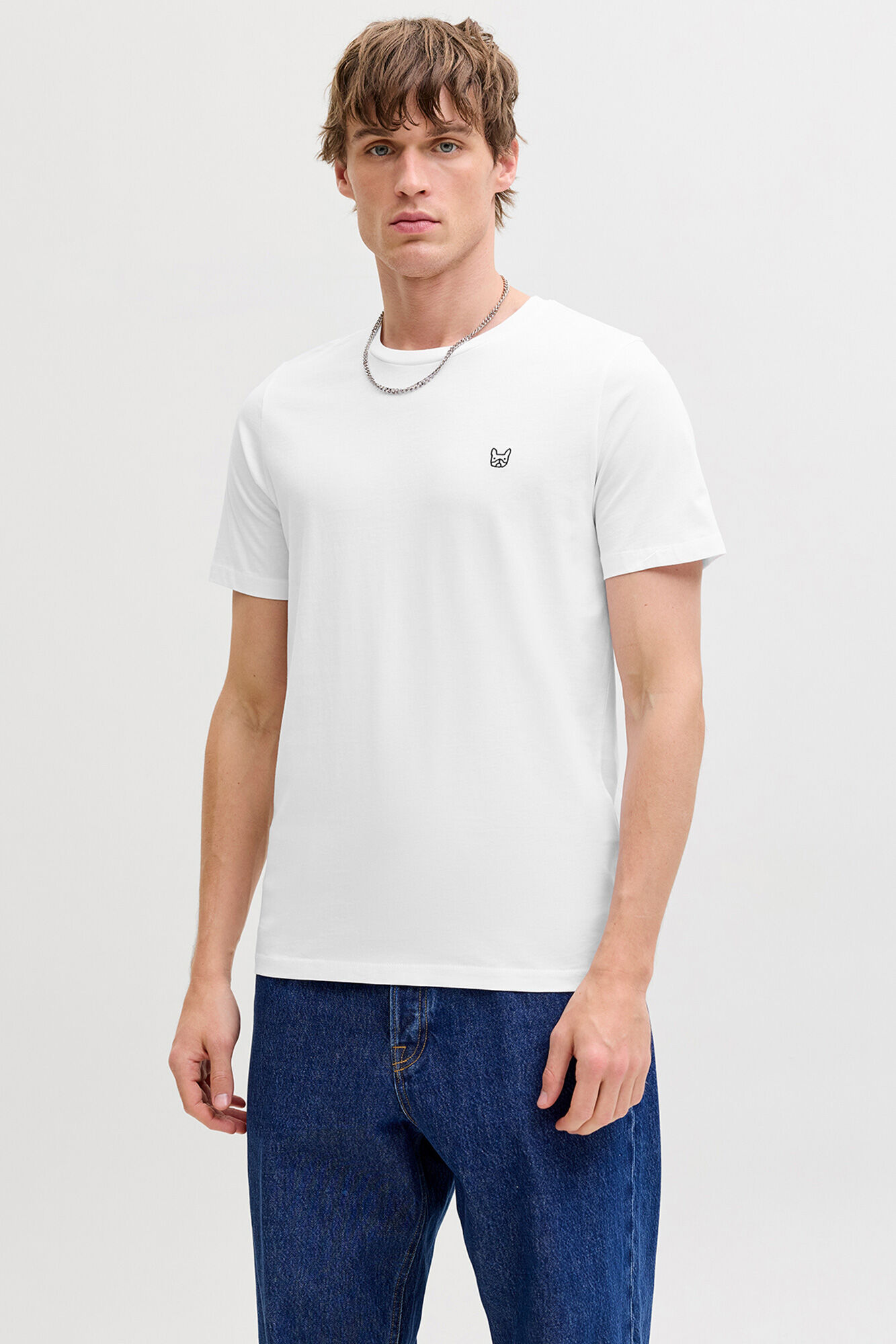 Jack & Jones Embroidered slim fit T-shirt