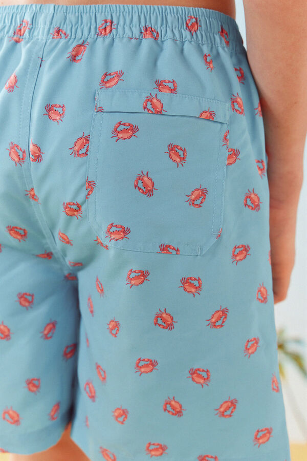 Springfield Kids Dečiji kupaći kostim sa rakovima Plava