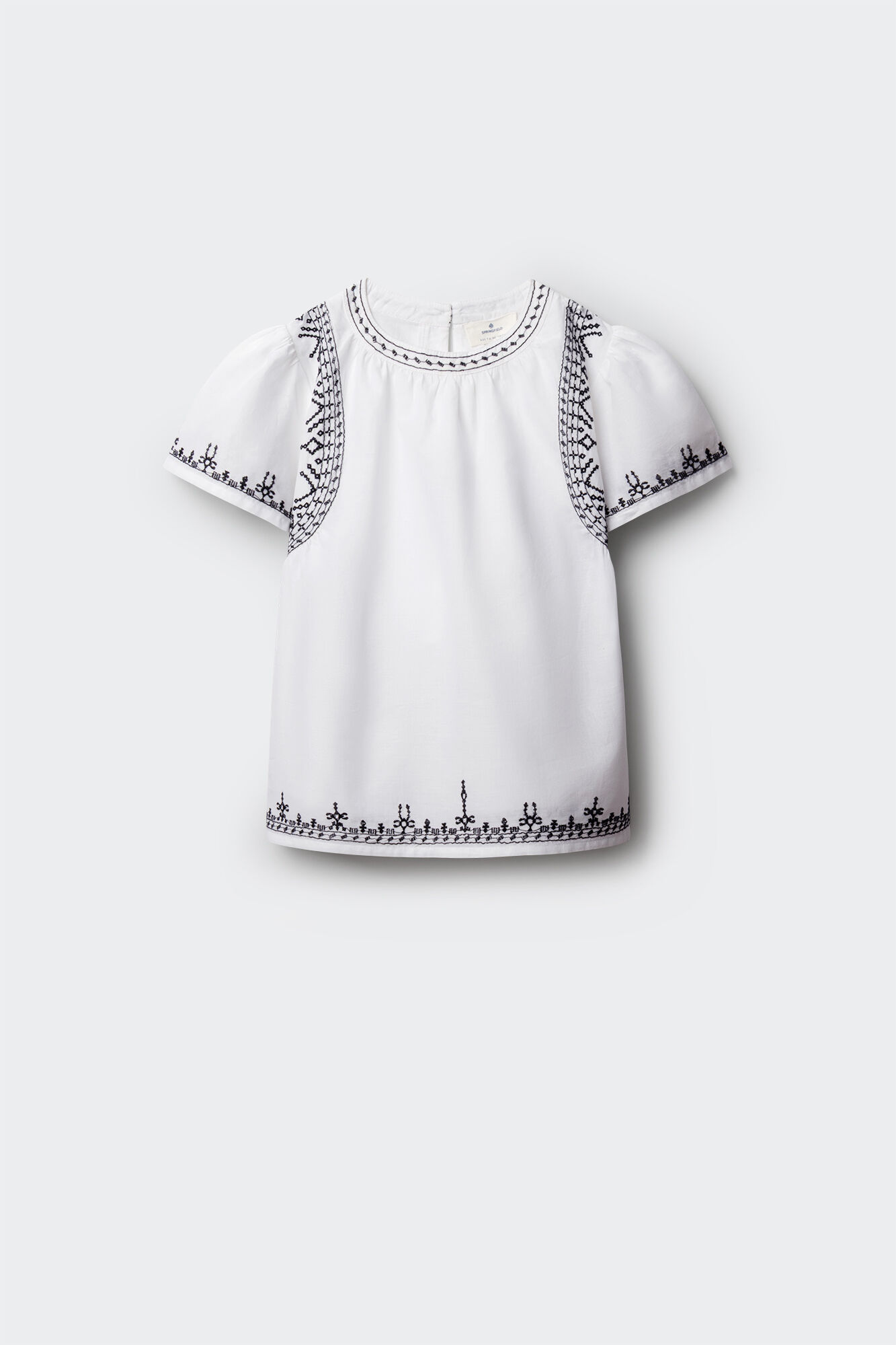 Springfield Kids Bela dečija vezena bluza