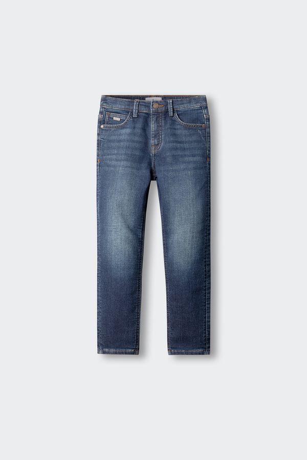 Springfield Kids Pantal&oacute;n denim knit ni&ntilde;o azul