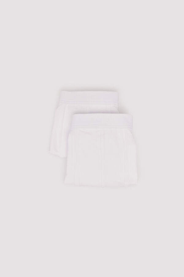 Springfield Pakovanje od 2 para basic bokserica Bela