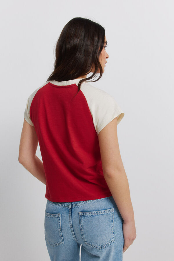 Springfield Majica od pamuka "rodeo" Narandžasta