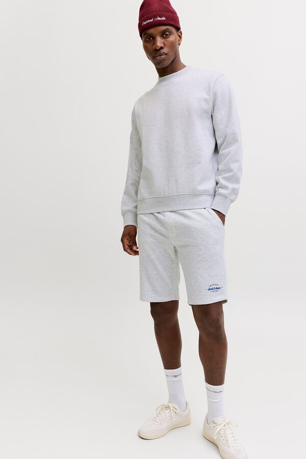 Jack & Jones Bermuda de felpa regular fit branco