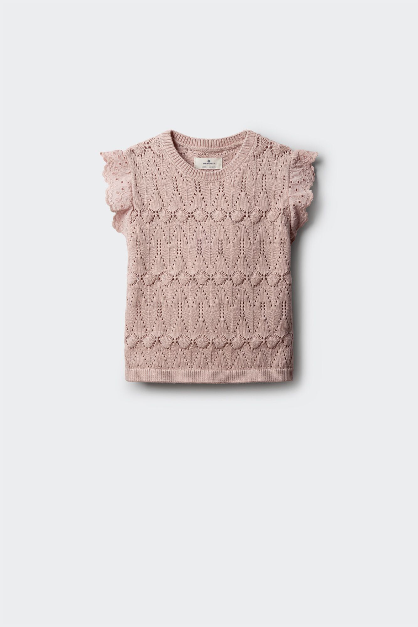 Springfield Kids Pleteni top sa karnerima za devojčice