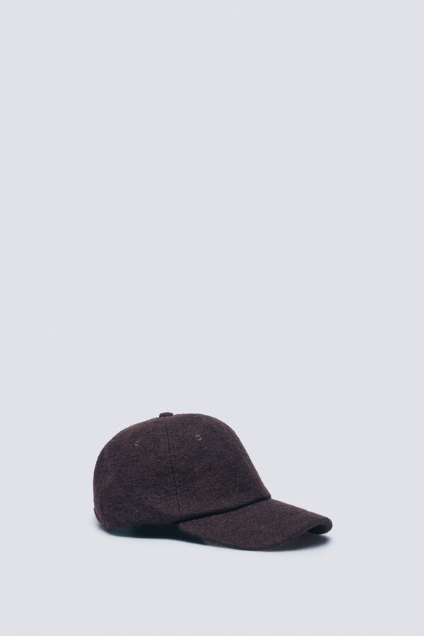 Springfield Gorra beisbolera lanera marr&oacute;n tostado