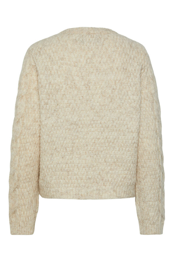 Pieces Jersey de punto gris