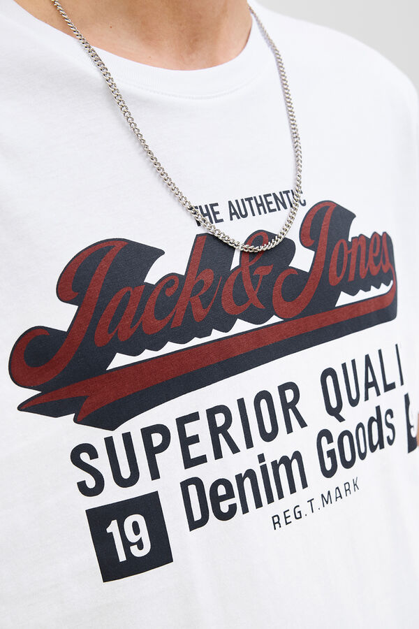 Jack & Jones Nagy log&oacute;s p&oacute;l&oacute; feh&eacute;r